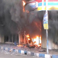 Indomaret Probolinggo Terbakar