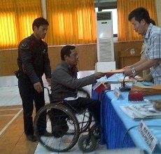 Djumono, Satu-satunya Calon Anggota DPD dari Kaum Difabel