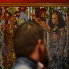 Lukisan Bugil Obama dan Putin Disita Polisi Rusia