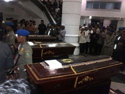 Jenazah 3 PNS Korban Kapal Tenggelam Tiba di Kantor Gubernur Sumut