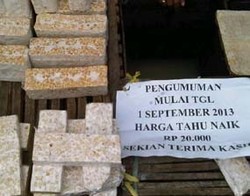 Menghilangnya Tahu dan Tempe di Pasaran Jadi Berkah Tersendiri Buat Pedagang
