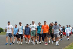 Kegemukan, Anggota TNI AU di Halim Digembleng Latihan Fisik