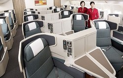 Wow! Nyamannya Kelas Bisnis Cathay Pacific
