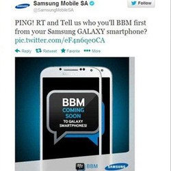Samsung Kembali Iklankan BlackBerry Messenger