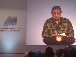 SBY: Pabrik Hankook di RI Jadi Pusat Industri Ban Dunia