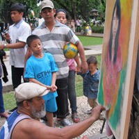 Melukis di Taman Agar Dapat Inspirasi
