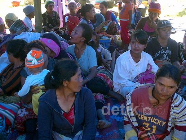 Pengungsi Gunung Sinabung Memperihatinkan