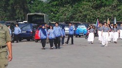 Puluhan PNS DKI Datang Terlambat dalam Upacara IKADA yang Dipimpin Ahok