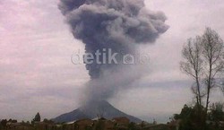 Pengungsi Gunung Sinabung Jadi 15.281 Orang