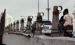 Besi Pembatas Jembatan Taman Ria Senayan yang Hilang Segera Diganti