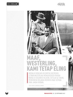 Maaf, Westerling, Kami Tetap Eling