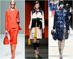 Gambar Wajah di Koleksi Terbaru Prada dan Fendi dengan Busana Berwarna Cerah