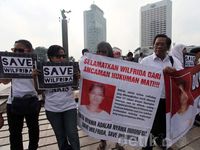 Aksi Solidaritas Jelang Vonis TKI Wilfrida Soik