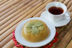 Honeylime-Green Tea Pudding