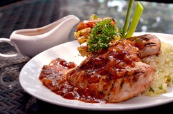 Chicken Grill with Steam Rice