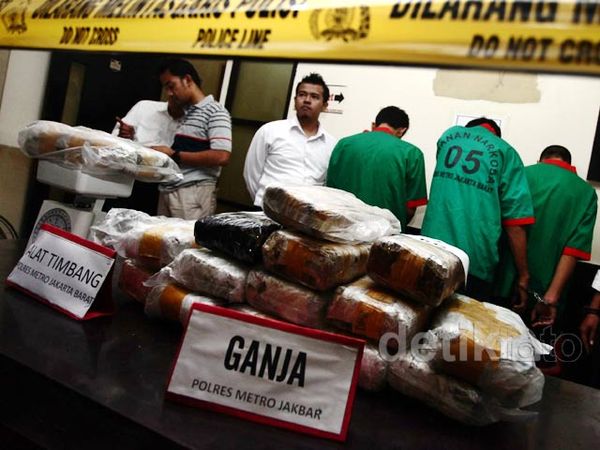 3 Pengedar 30 Kg Ganja Dibekuk