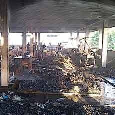 Datangkan Labfor, Polisi Periksa Kebakaran Pasar Gotong Royong