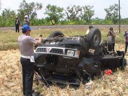 Terpental 18 Meter, Ini Pikap Maut Rombongan Haji yang Tertabrak Kereta