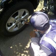 Pemilik Rush di Bawah Rambu P Coret Tidak Ada, Empat Pentil Dicabut