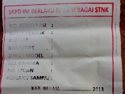 Pelat Nomor Belum Jadi, Bachtiaruddin Bosan Disetop Polisi