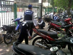  Ratusan Motor Terkena Razia Pentil di 5 Wilayah Jakarta Pusat