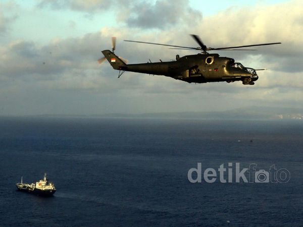 Patroli Laut dan Udara di Kawasan Nusa Dua Bali