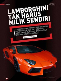 Lamborghini Tak Harus Milik Sendiri