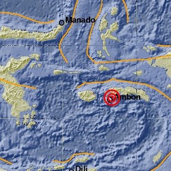 Gempa 5 SR Guncang Timur Laut Ambon