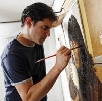 Melukis dengan Teh dan Kopi