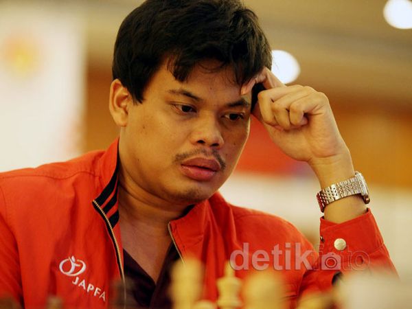 Ekspresi GM Susanto Saat Bertanding