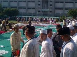 Djoko Susilo, Dada Rosada dan Fathanah Satu Saf Salat Id di Rutan Cipinang