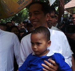 Blusukan di Idul Adha, Jokowi Diteriaki RI 1