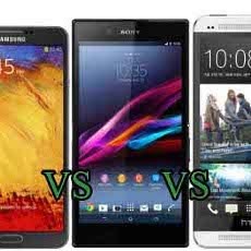 HTC One Max vs Galaxy Note 3 vs Xperia Z Ultra