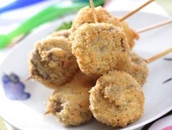 Resep Anak: Satai Jamur Goreng Renyah
