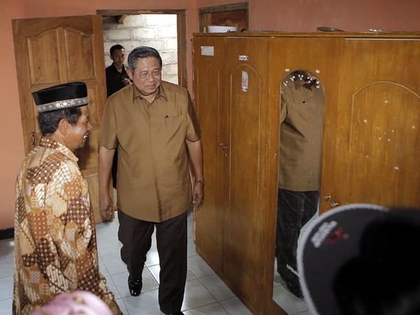 SBY Kunjungi Relokasi Hunian Korban Merapi
