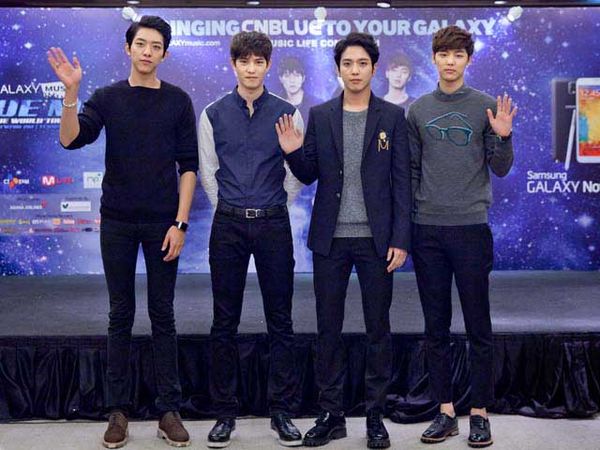 Suasana Jumpa Pers CNBlue di Jakarta
