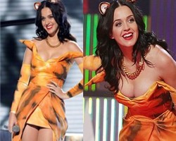 Foto: Katy Perry Tampil Seksi dalam Busana ala Harimau