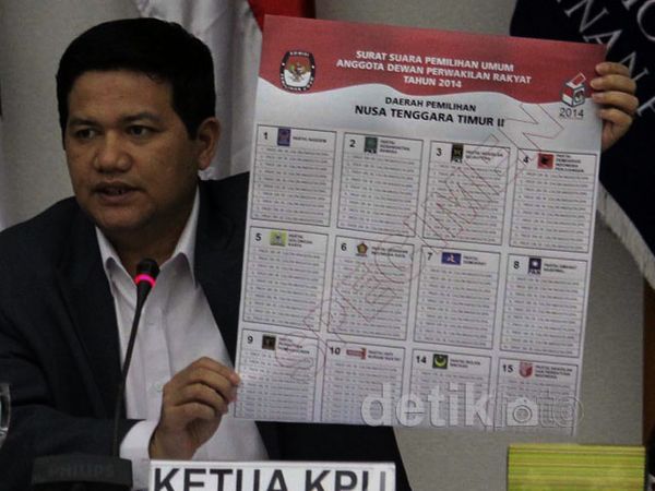 Ini Dia Contoh Surat Suara Pemilu 2014