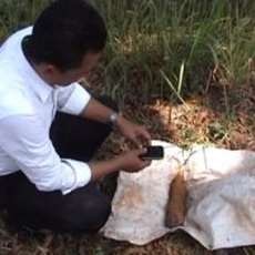 Mortir Gunung Sisa Zaman Belanda Ditemukan di Mojokerto