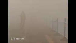 Pemandangan Kota Tertutup Polusi Udara