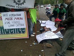 Tolak Upah Murah, 5 Buruh Semarang Mogok Makan