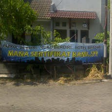 Korban Lumpur Lapindo Geram Pengembang Kahuripan Nirwana Tak Hadir