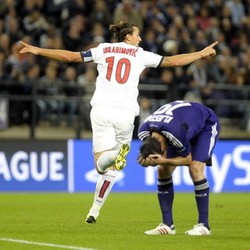 Ibra Empat Gol, PSG Bantai Anderlecht 5-0