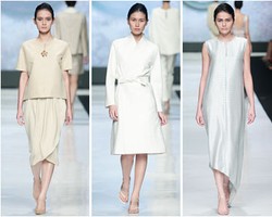 Busana Putih Bergaya Minimalis Hiasi Karya Auguste Soesastro di JFW 2014