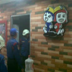 Asap Tebal Mengepul dari Dapur Hokben di Plaza Marina 