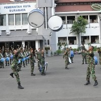 Genderang Suling Gita Jala Taruna Latihan di Balai Kota