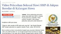 Jokowi Minta Pelajar Pelaku Video Mesum Tak Dipecat