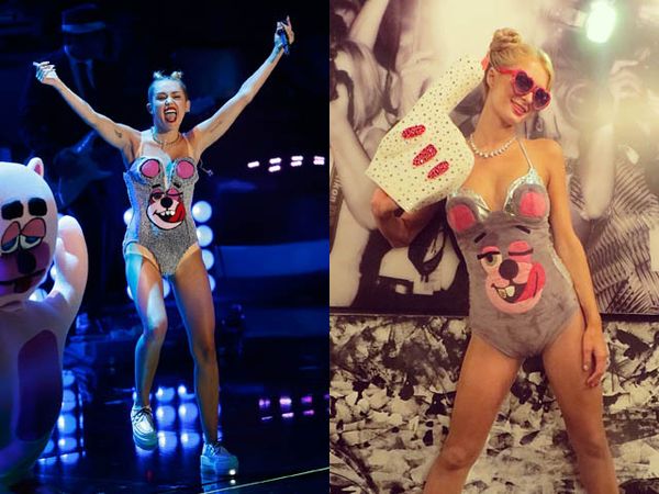 Twerk or Treat? Paris Hilton Berubah Jadi Miley Cyrus