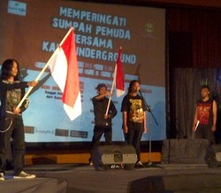 Kaum Underground di Bandung Gelar Upacara Sumpah Pemuda