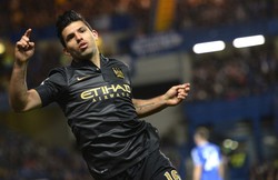 The Citizens sukses menyamakan kedudukan saat babak kedua berjalan tiga menit lewat gol yang tercipta atas nama Sergio Aguero. REUTERS/Paul Hackett.